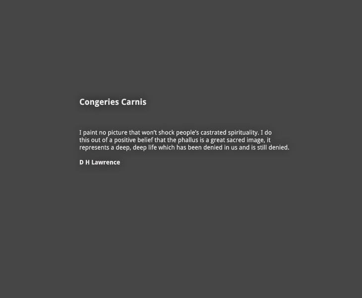Congeries Carnis:  Introduction